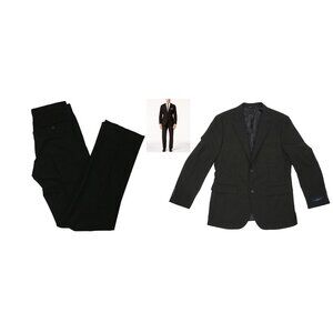 Nautica Modern Fit Active Stretch Micco Collection 2-Pc Suit 38R/32W NWT Black